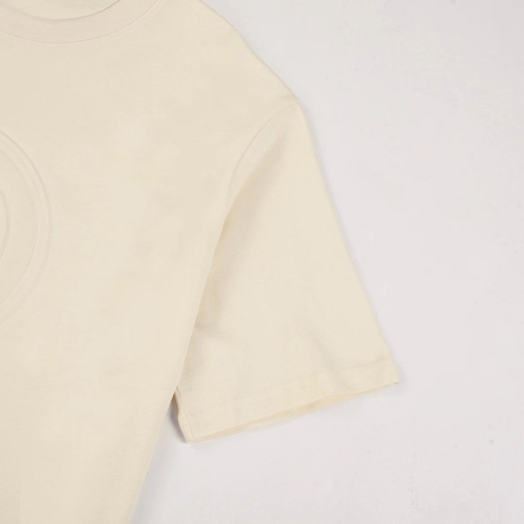 AS-Chest logo embossed T-shirt