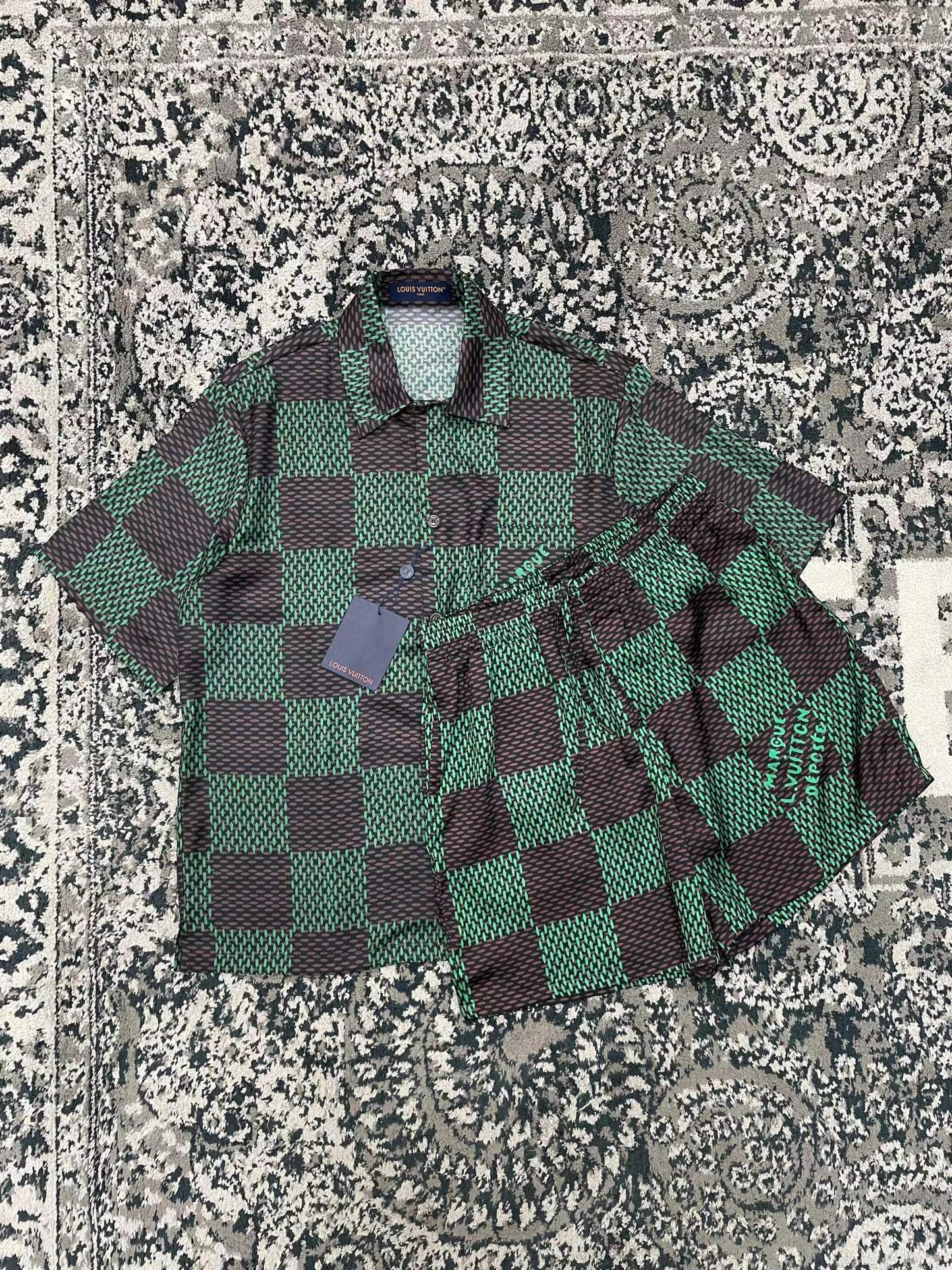 24ss Checkerboard casual suit 1:1