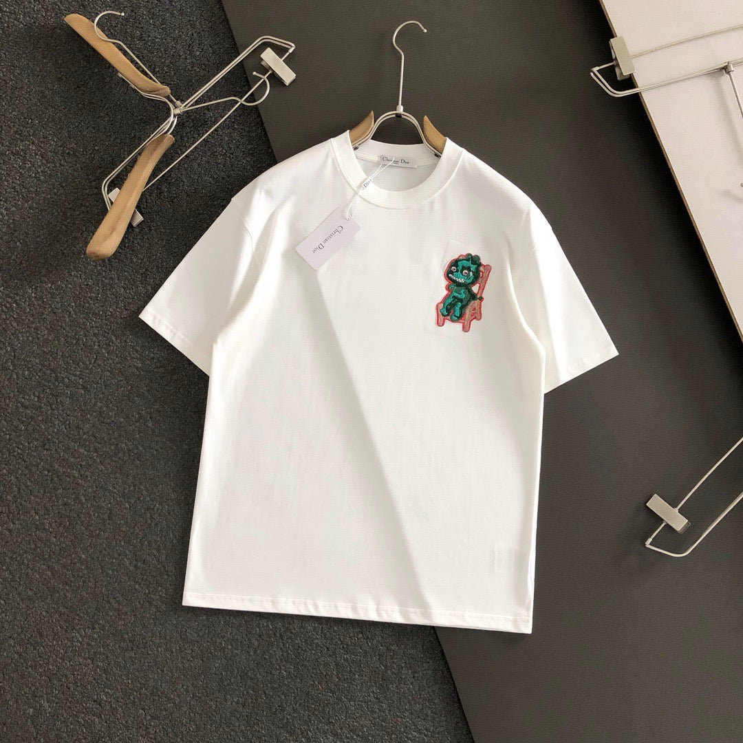 24 Round neck cartoon print T-shirt