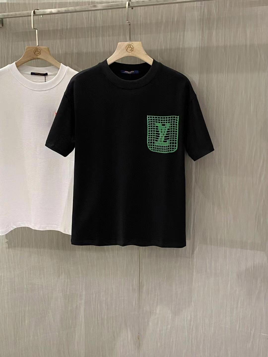 logo mesh pocket T-shirt