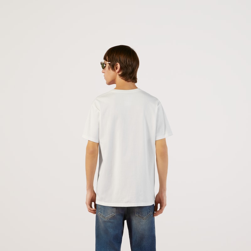 Embroidered cotton T-shirt